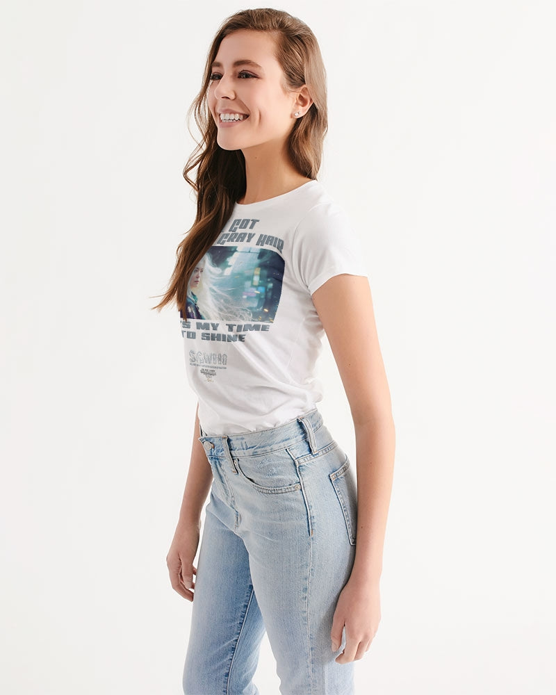 Beautiful white woman my time to shine Women's All-Over Print Tee