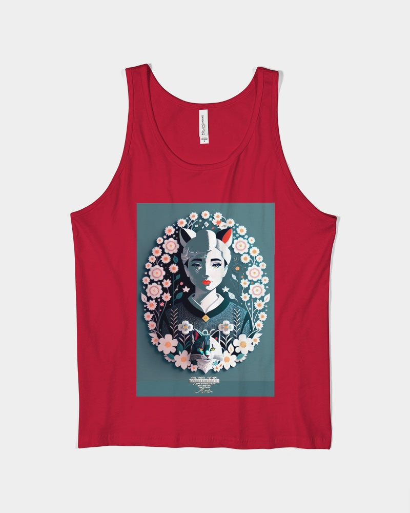 Silverfox flower Unisex Jersey Tank | Bella + Canvas