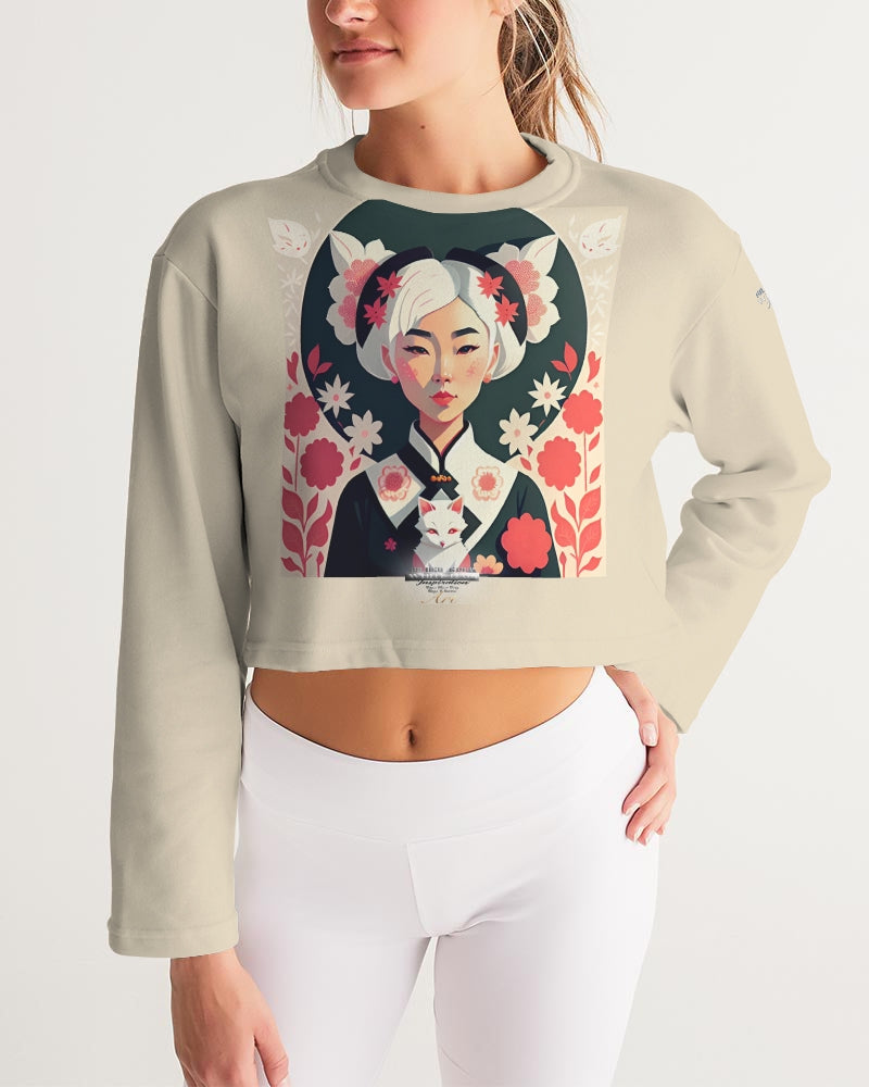 Asian silverfox Women's Cropped Sweatshirt