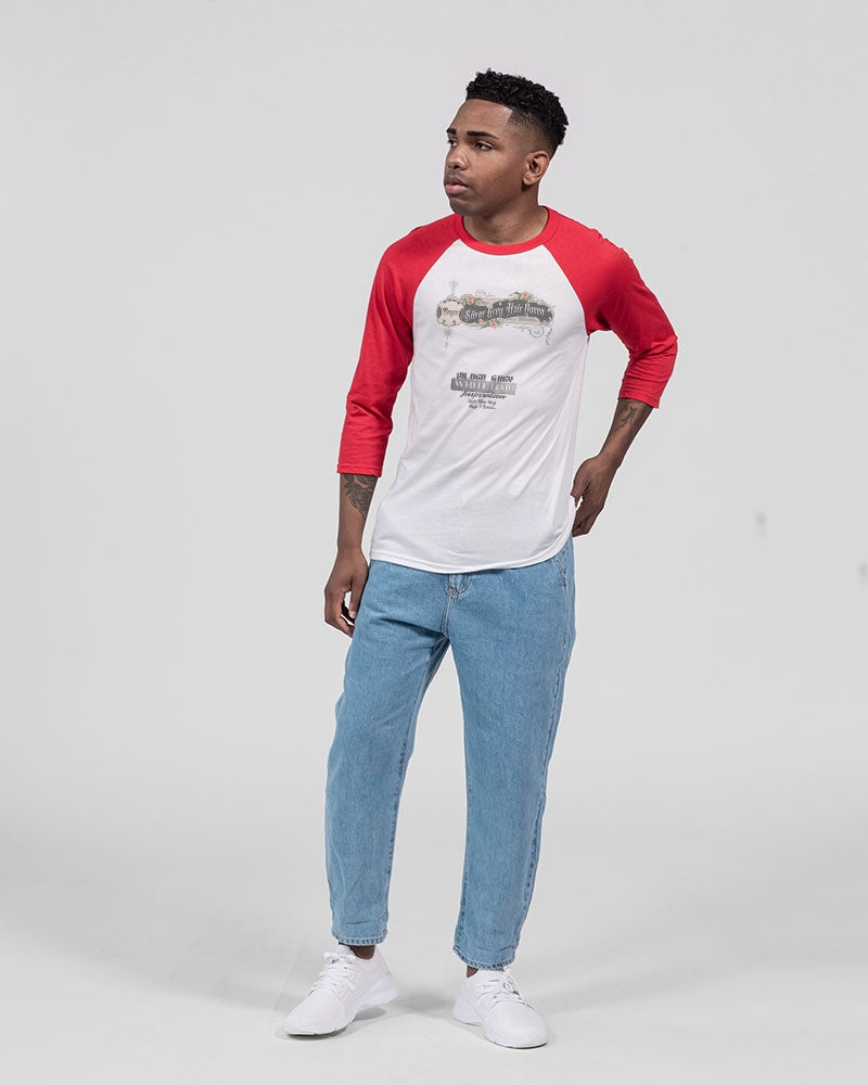 Boyce silver grey her brothers Unisex Three-Quarter Sleeve Baseball Tee | Bella + Canvas