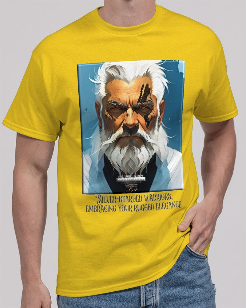 Silver bearded warrior Unisex Heavy Cotton T-Shirt | Gildan