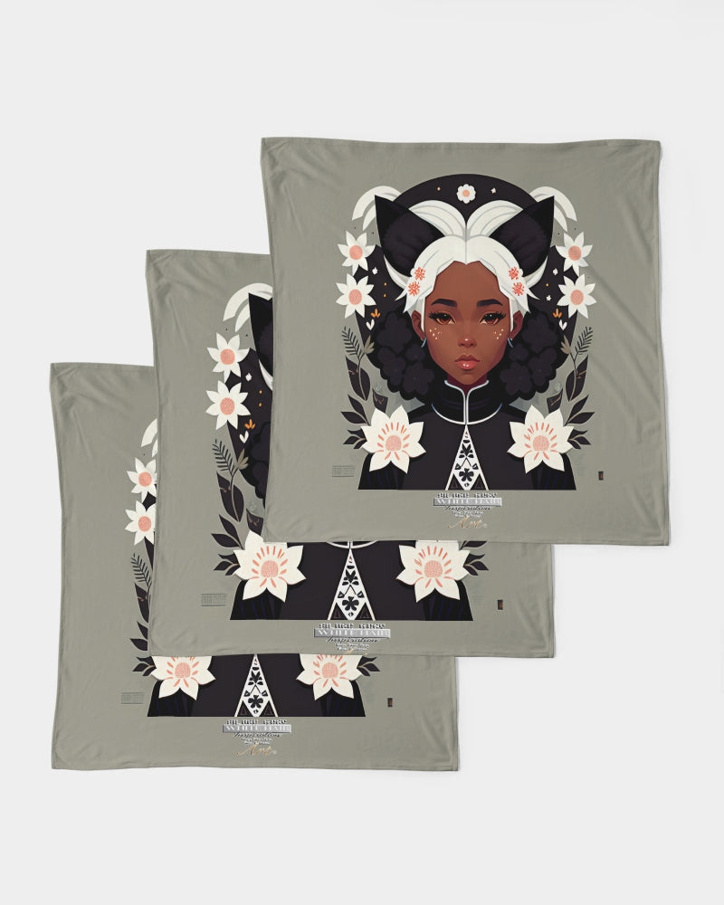 Nubian girl silver fox Bandana Set