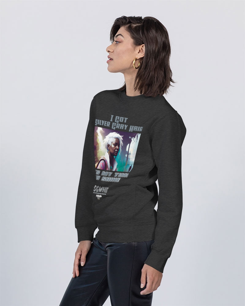 Black sister time to shine Unisex Premium Crewneck Sweatshirt | Lane Seven