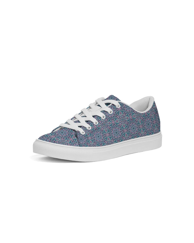 Trainers. blue mosaic Men's Faux-Leather Sneaker