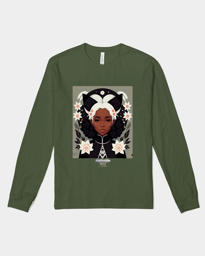 Nubian girl silver fox Unisex Jersey Long Sleeve Tee | Bella + Canvas