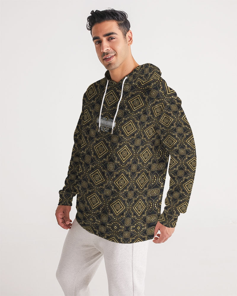 Brown Diamond pattern Men's Hoodie