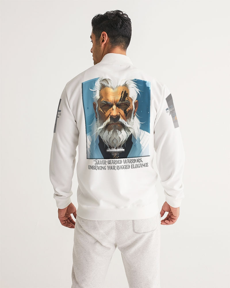 Silver bearded warrior Men's Track Jacket