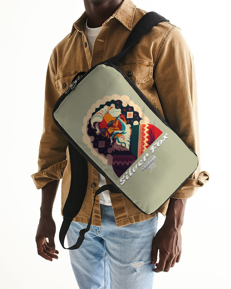 South Asian silverfox Slim Tech Backpack