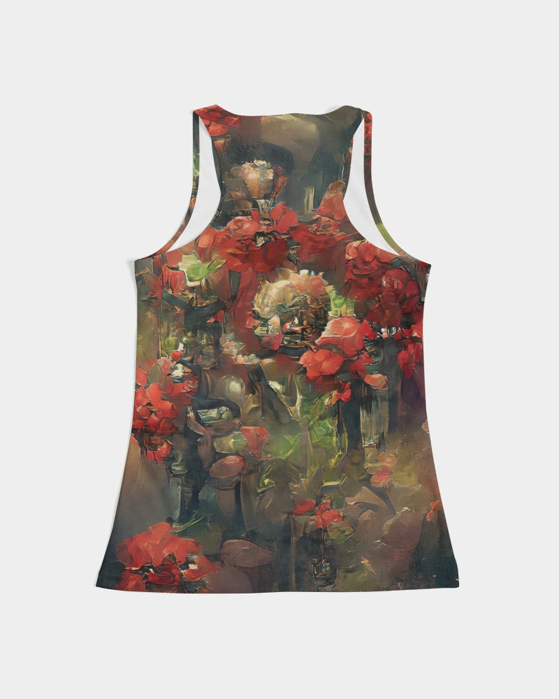 Abstract Rose design Women's Tank