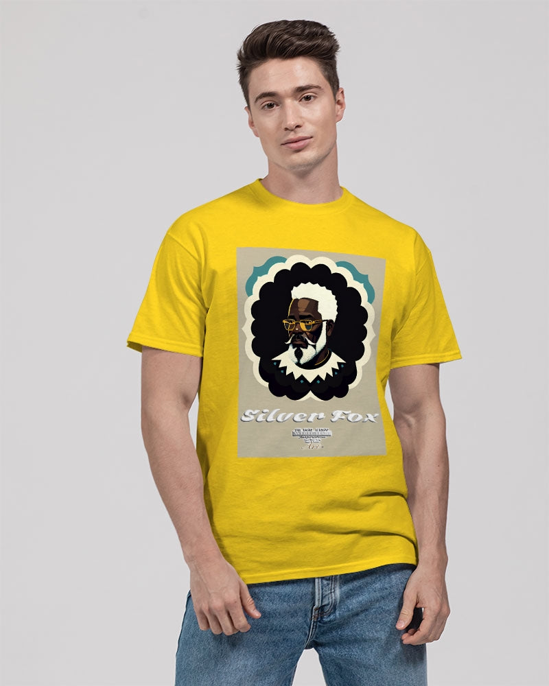 Black gentleman Silverfox Unisex Heavy Cotton T-Shirt | Gildan