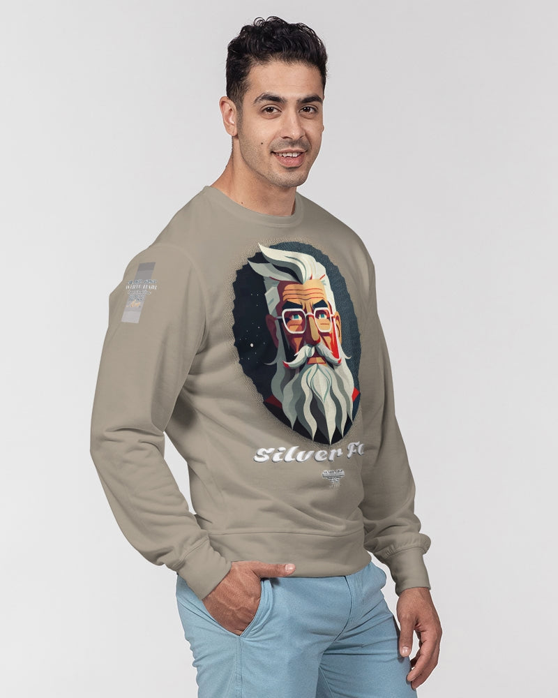 Silverfox gentlemen Men's Classic French Terry Crewneck Pullover