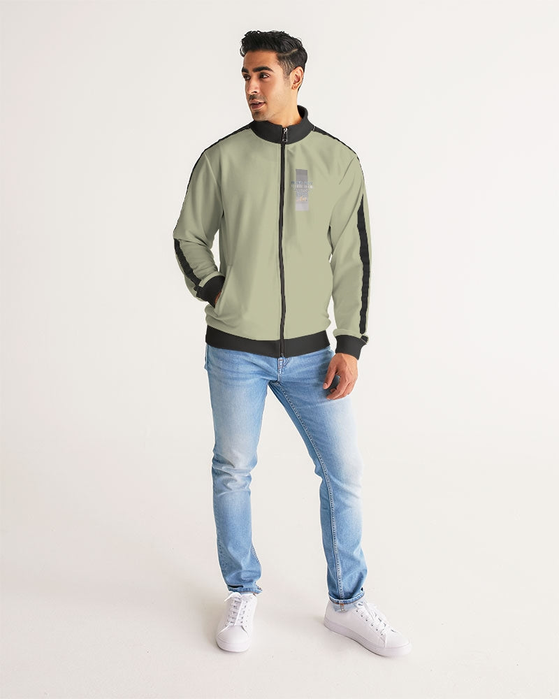 South Asian Silverfox Men's Stripe-Sleeve Track Jacket