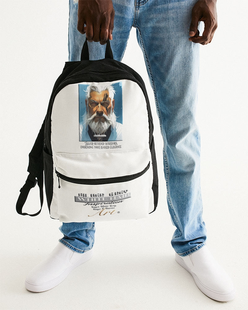 Silver bearded warrior Small Canvas Backpack