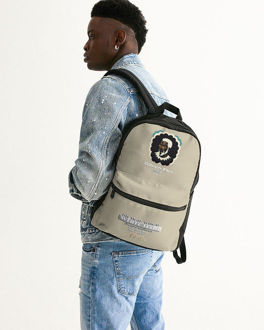 Black gentleman Silverfox Small Canvas Backpack