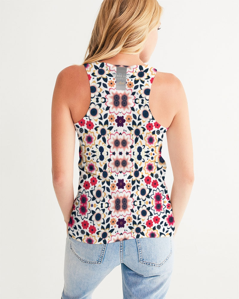 Abstract flower pattern Women's All-Over Print Tank