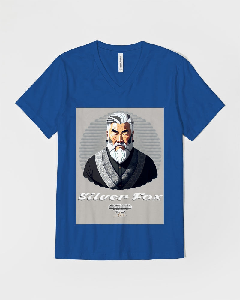 Asian Silverfox Men Unisex Jersey V-Neck Tee | Bella + Canvas