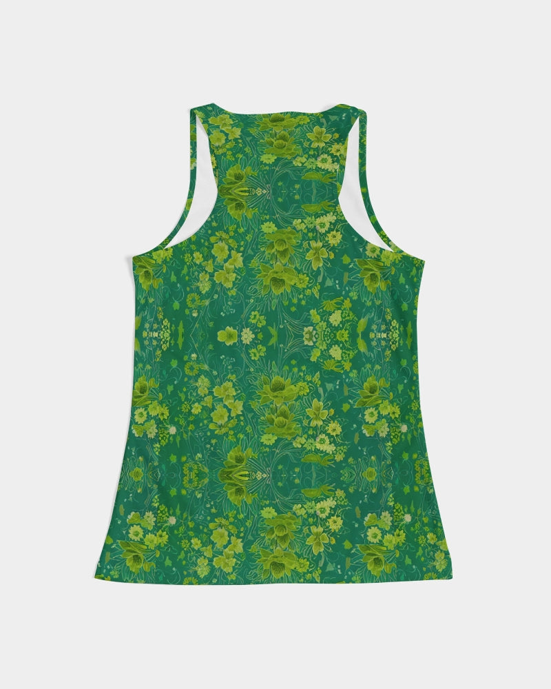 Green lush Repeat pattern Women's Tank