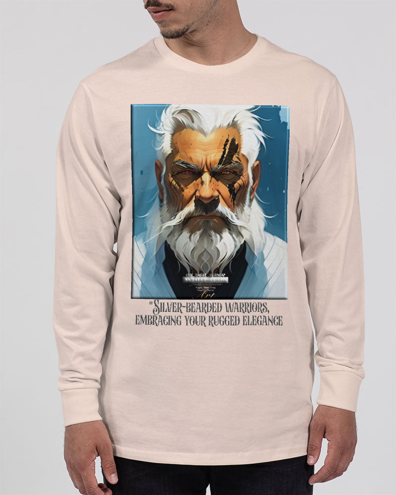 Silver bearded warrior Unisex Long Sleeve Tee | Lane Seven