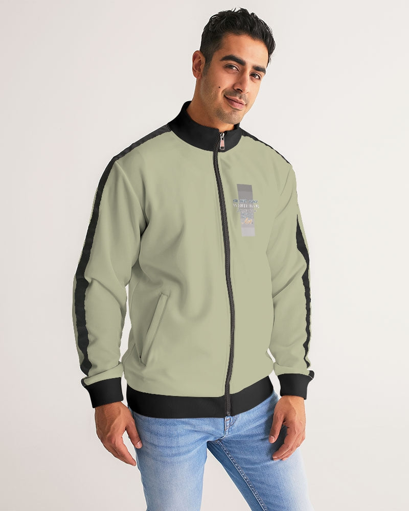 South Asian Silverfox Men's Stripe-Sleeve Track Jacket