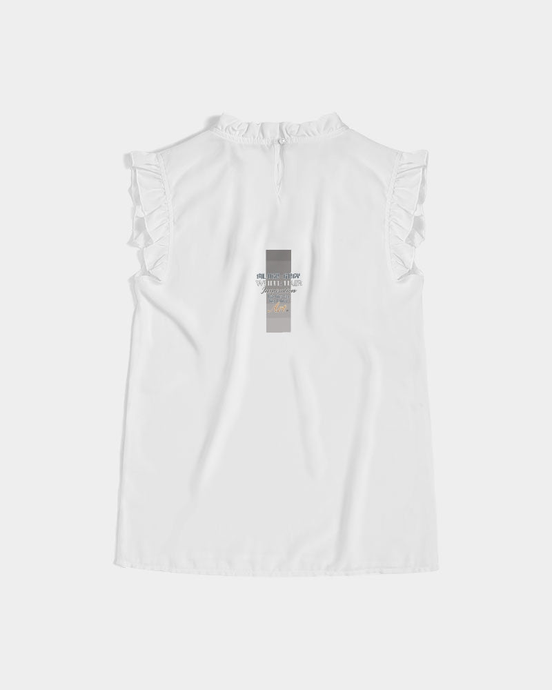 Indian sister to shine Women's All-Over Print Ruffle Sleeve Top