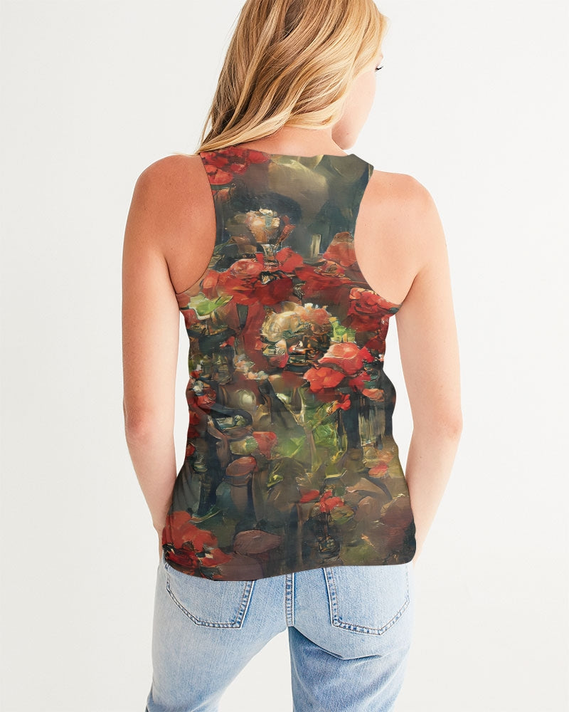 Abstract Rose design Women's Tank