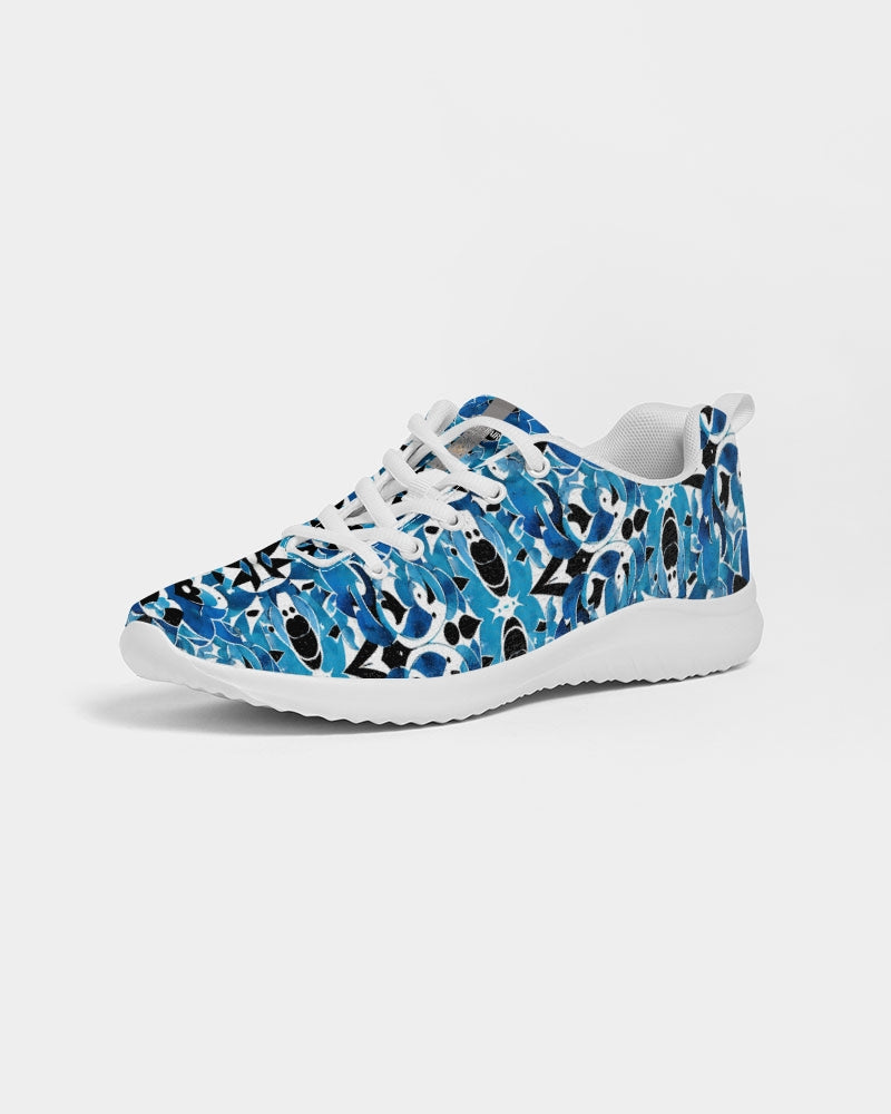 Blue Abstract pattern design Men's Athletic Shoe