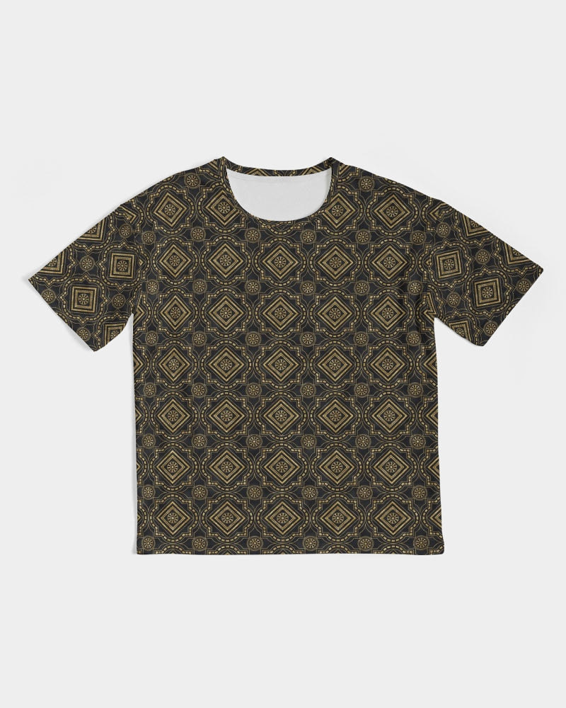 Brown Diamond pattern Men's Premium Heavyweight Tee