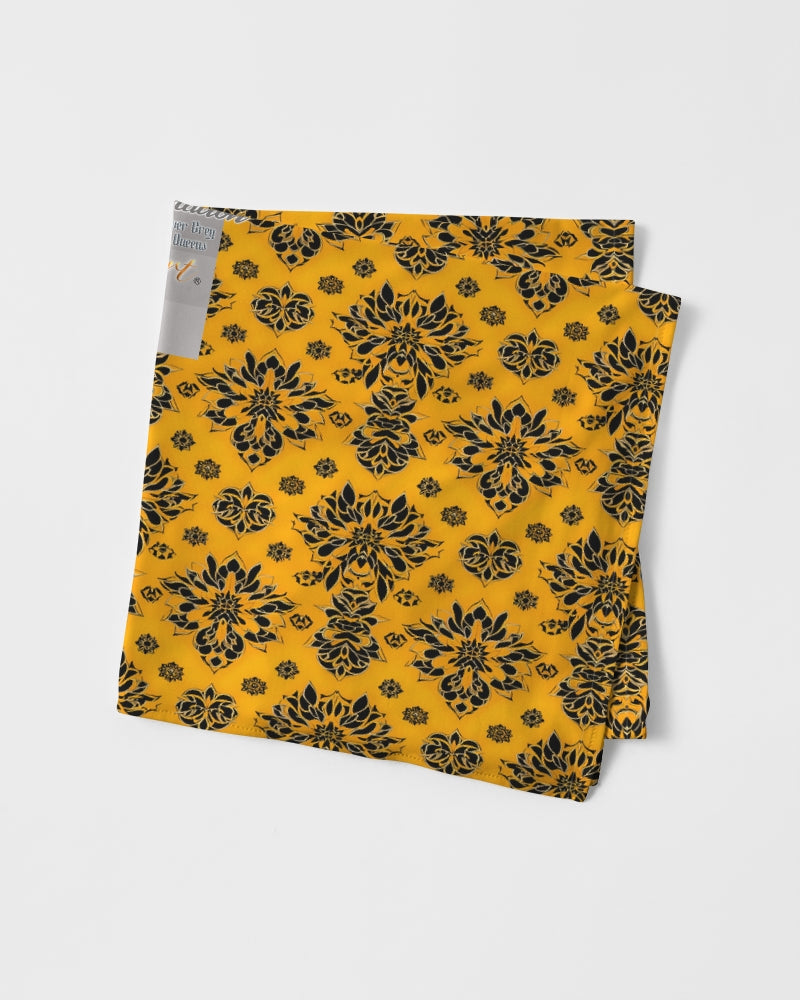 Orange and black royal pattern design Bandana Set