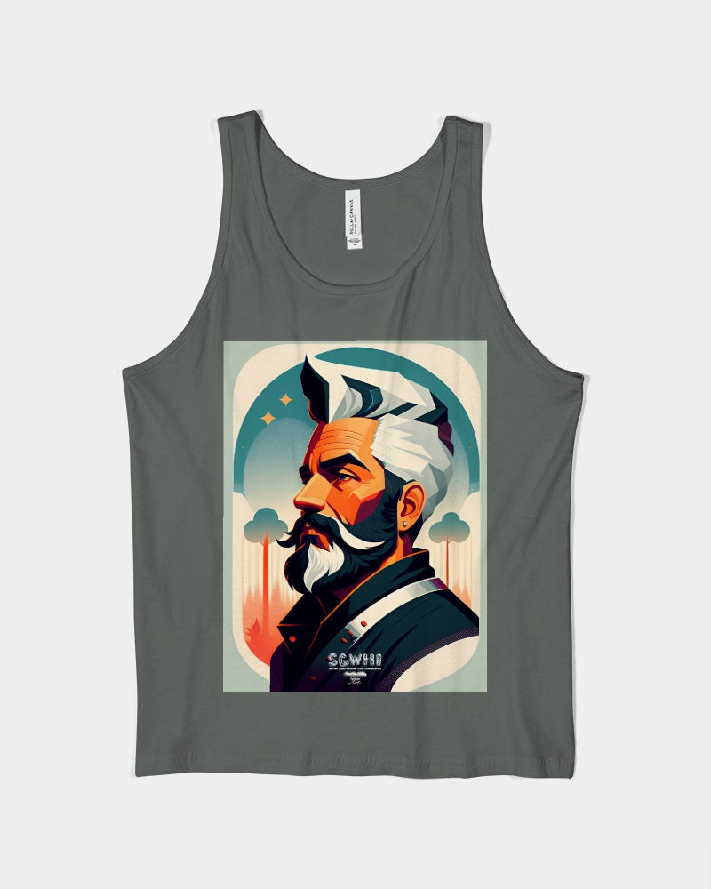 New silver grey Man style Unisex Jersey Tank | Bella + Canvas