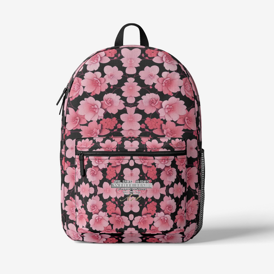 Silver grey white hair inspiration Retro Colorful Print Trendy Backpack