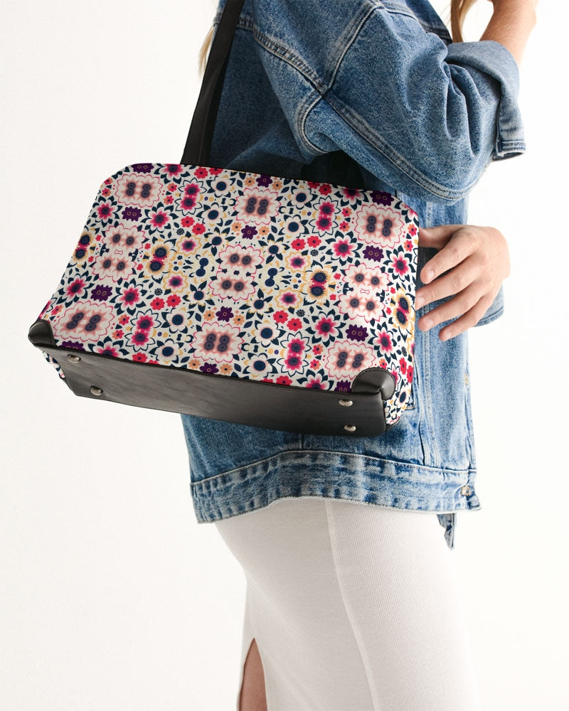 Abstract flower pattern Shoulder Bag