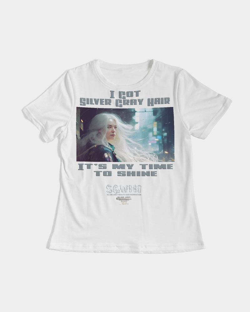 Beautiful white woman my time to shine Women's All-Over Print Tee