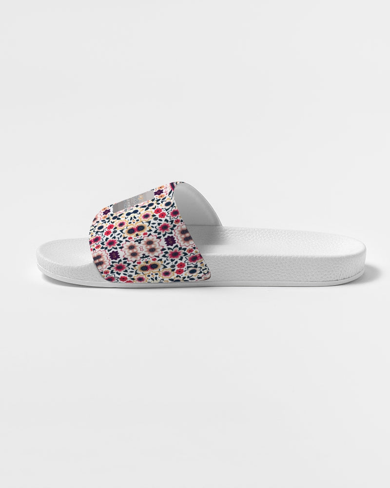 Abstract flower pattern Women's Slide Sandal