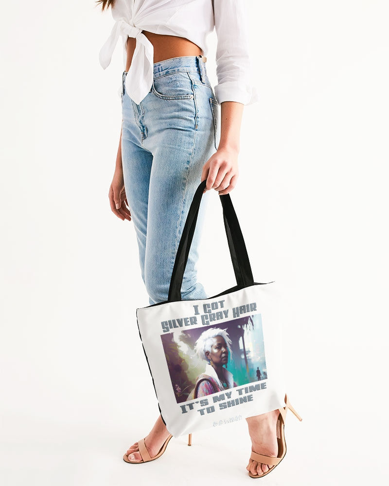 Black sister time to shine Canvas Zip Tote