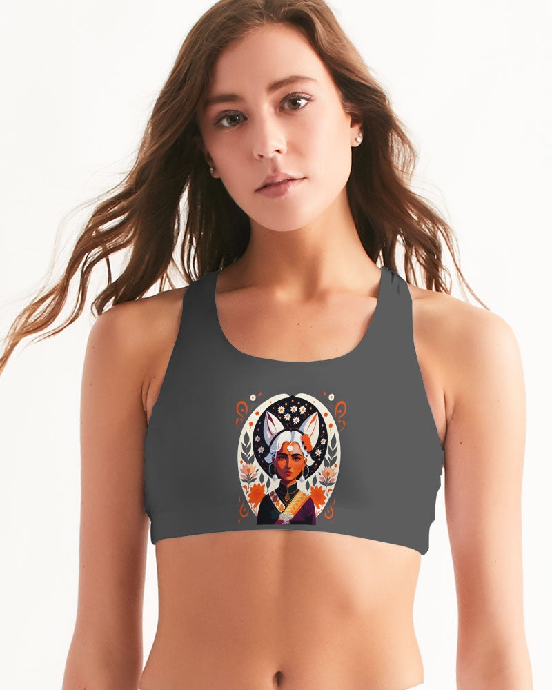 Indian Silver fox Women's Seamless Sports Bra