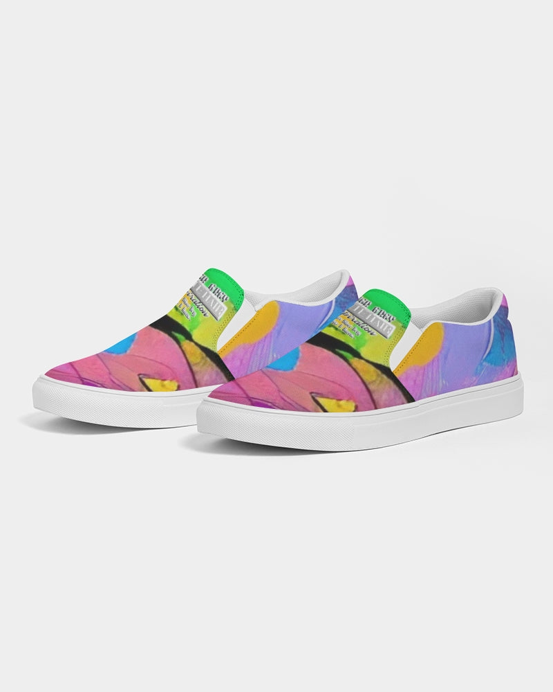 Abstract pattern for shoes Men's Slip-On Canvas Shoe