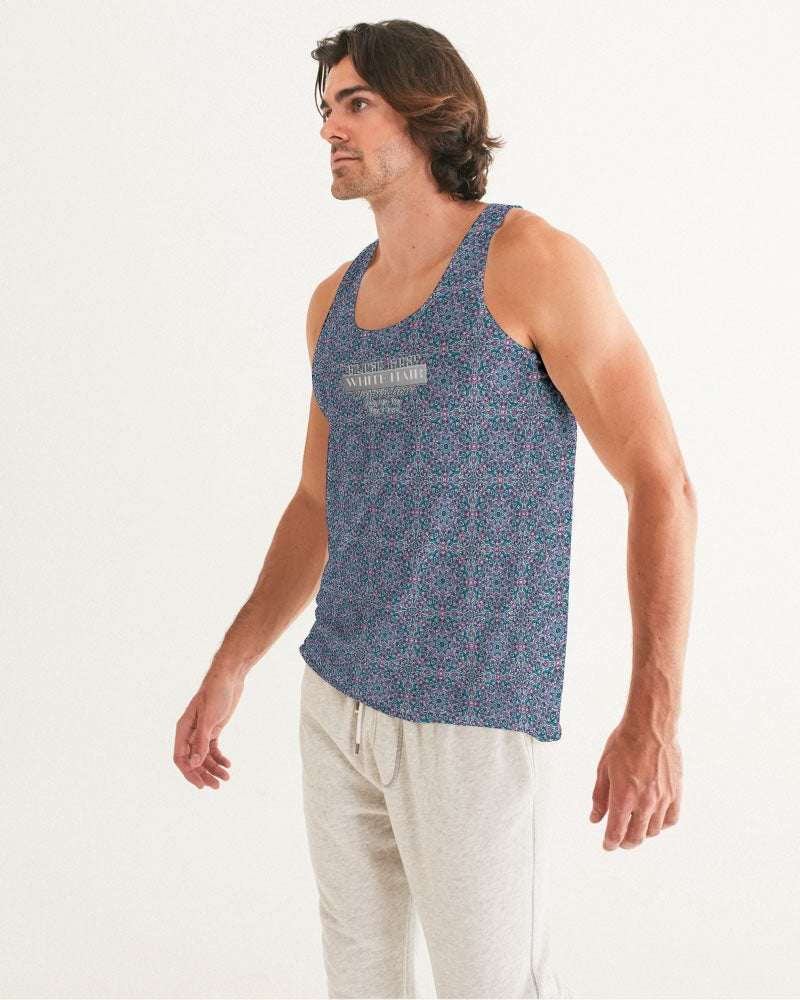 Beautiful mosaic blue pattern Men's Tank