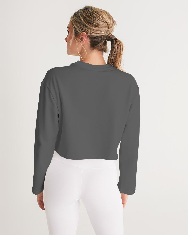 Indian Silver fox Women's Cropped Sweatshirt