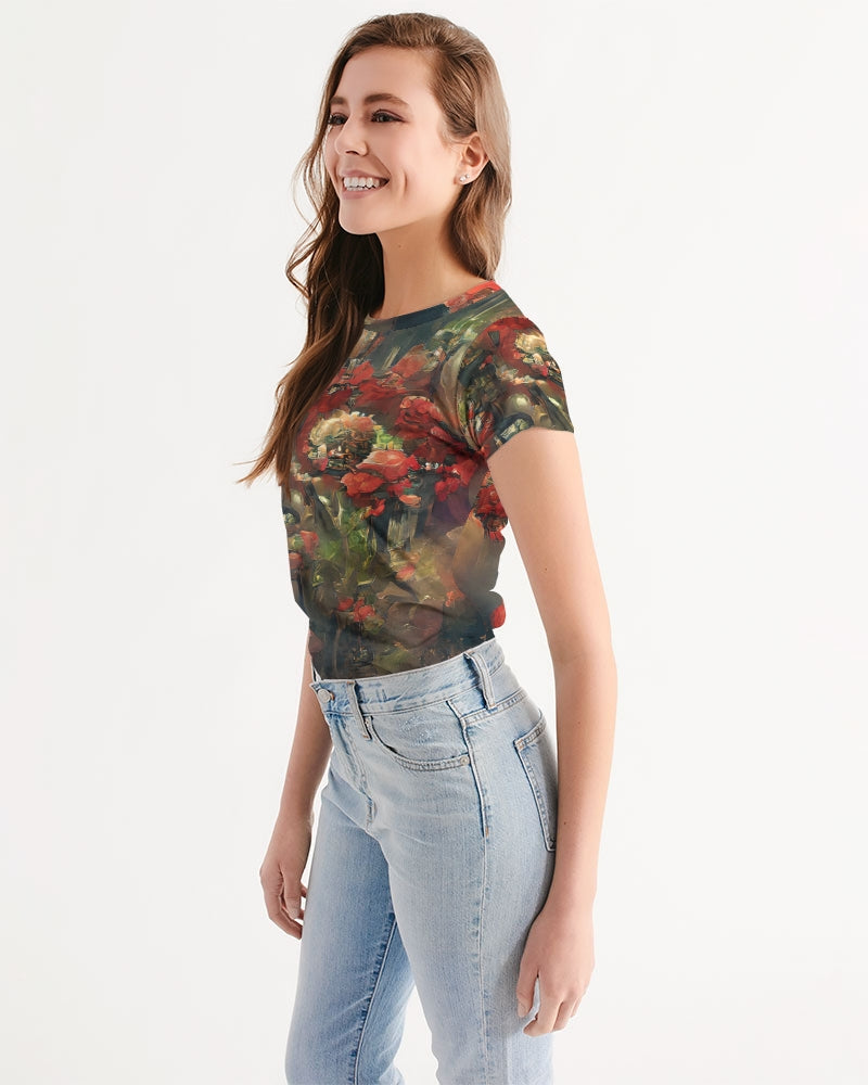 Abstract Rose design Women's Tee