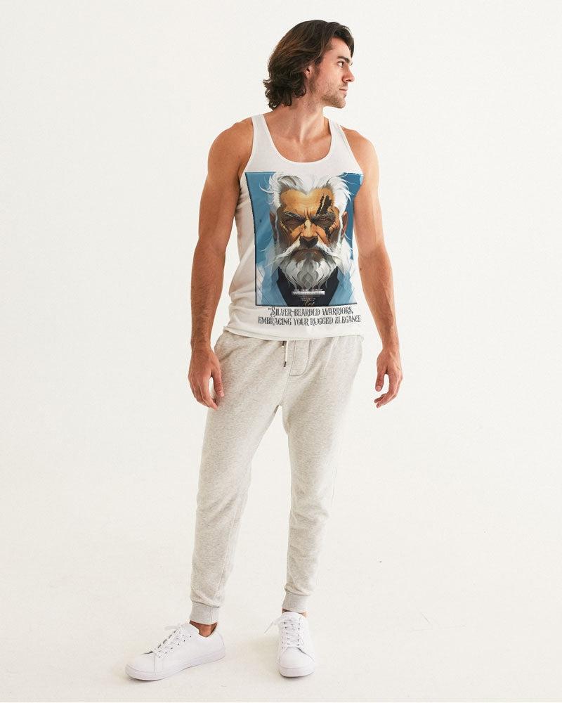 Silver bearded warrior Men's Tank