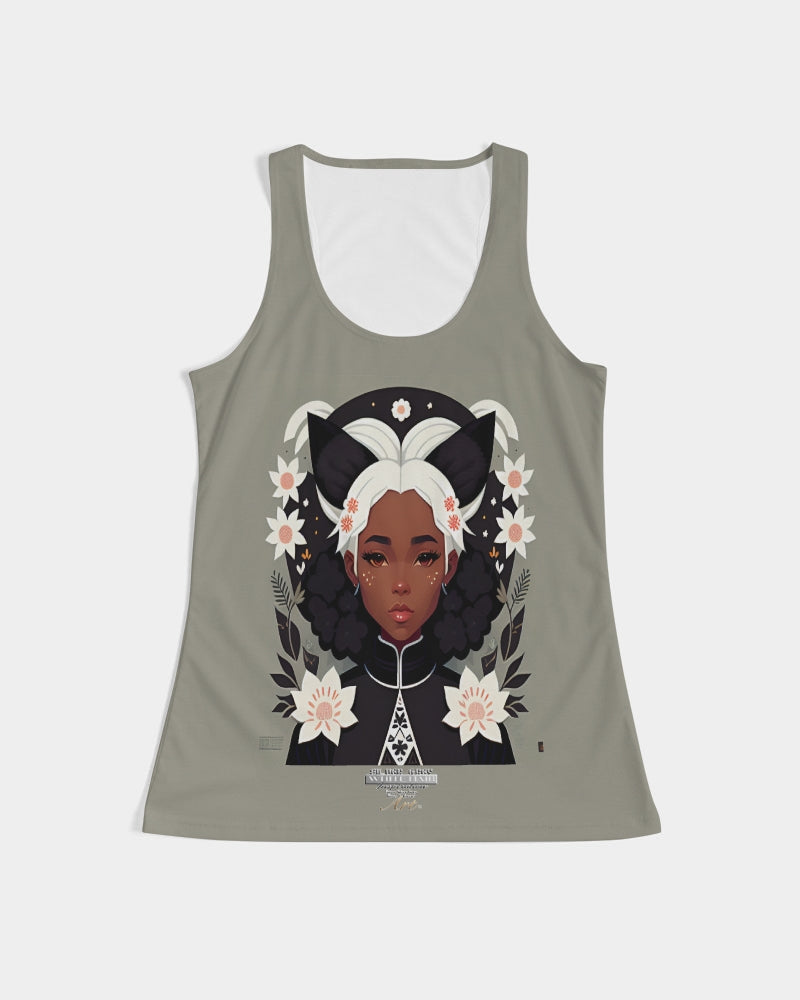 Nubian girl silver fox Women's Tank