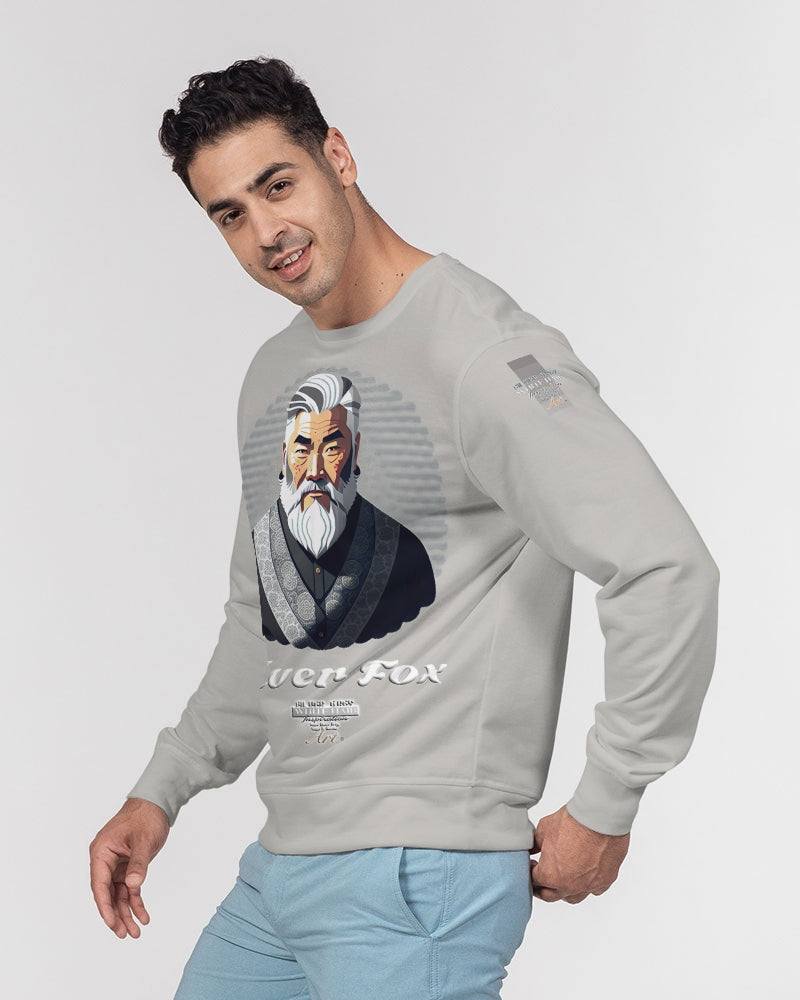 Asian Silverfox Men Men's Classic French Terry Crewneck Pullover