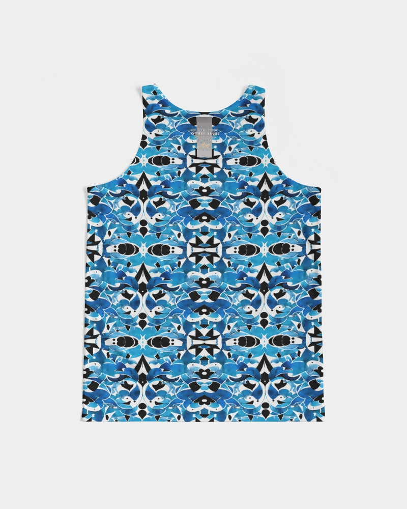 Blue Abstract pattern design Men's Tank