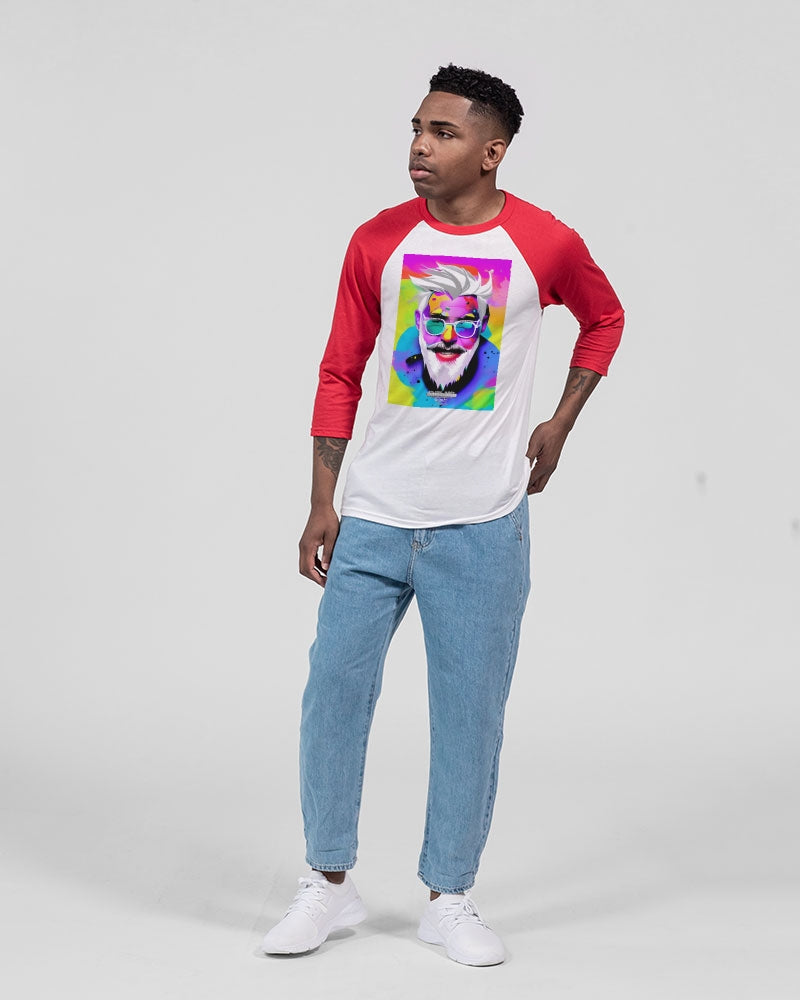 Nick Silver smile Unisex Three-Quarter Sleeve Baseball Tee | Bella + Canvas