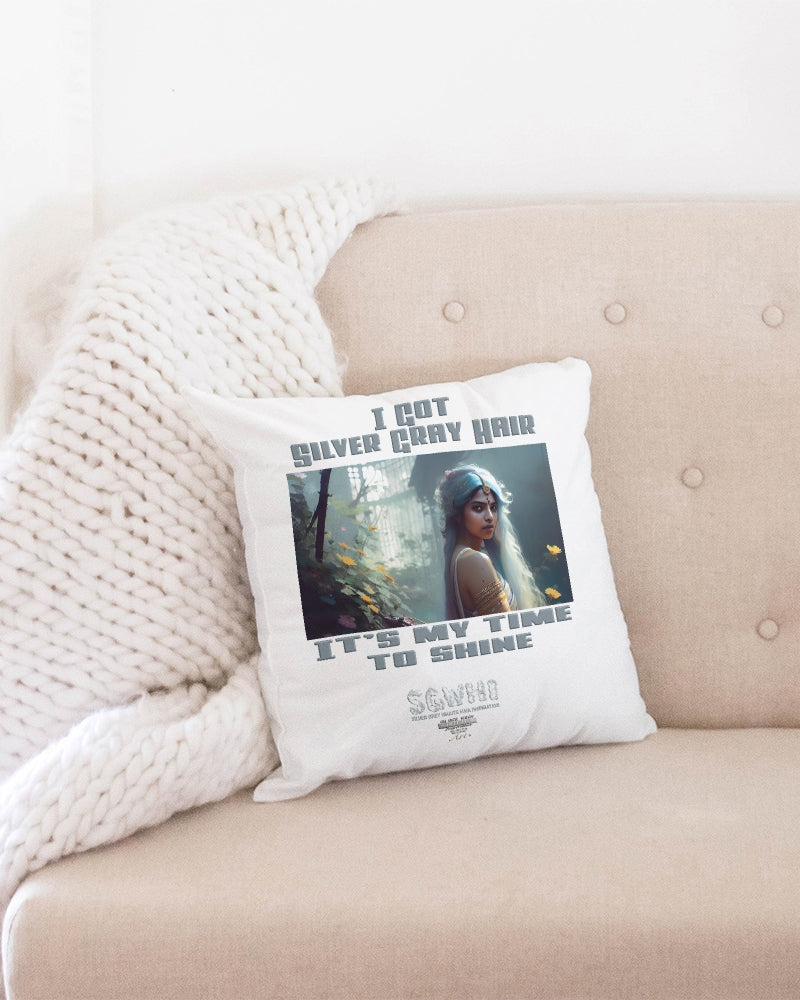 Indian sister to shine Throw Pillow Case 16"x16"