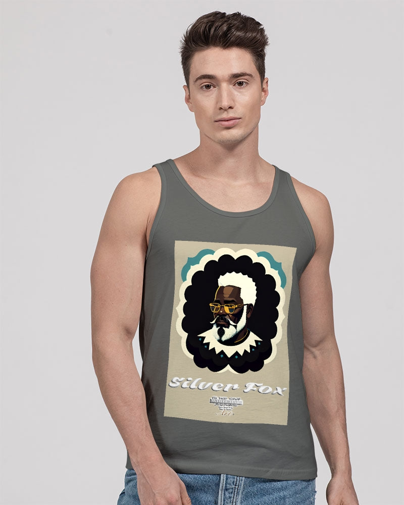 Black gentleman Silverfox Unisex Jersey Tank | Bella + Canvas