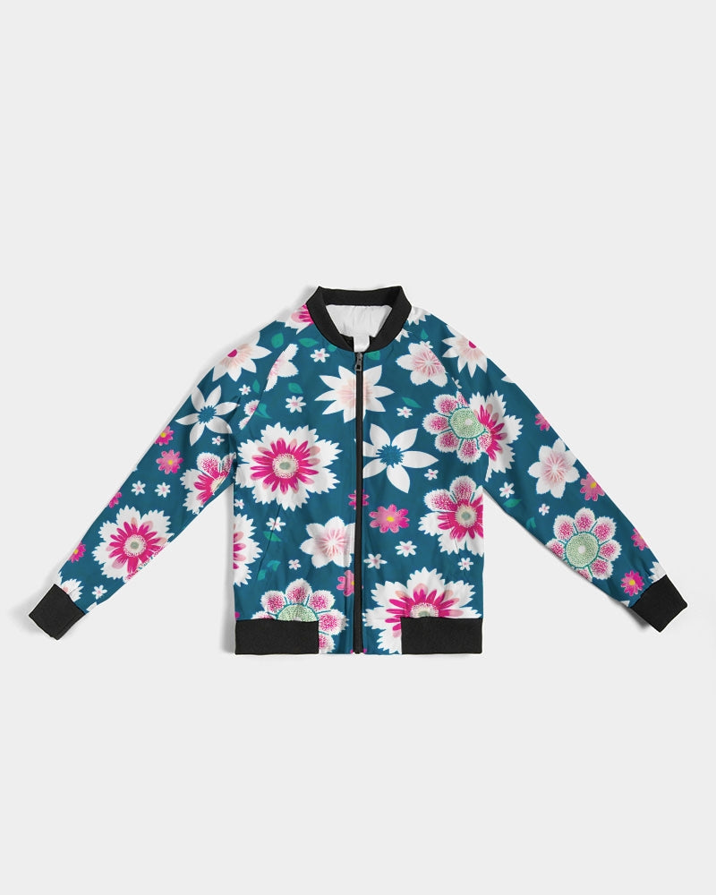 Beautiful floral pattern Women's All-Over Print Bomber Jacket