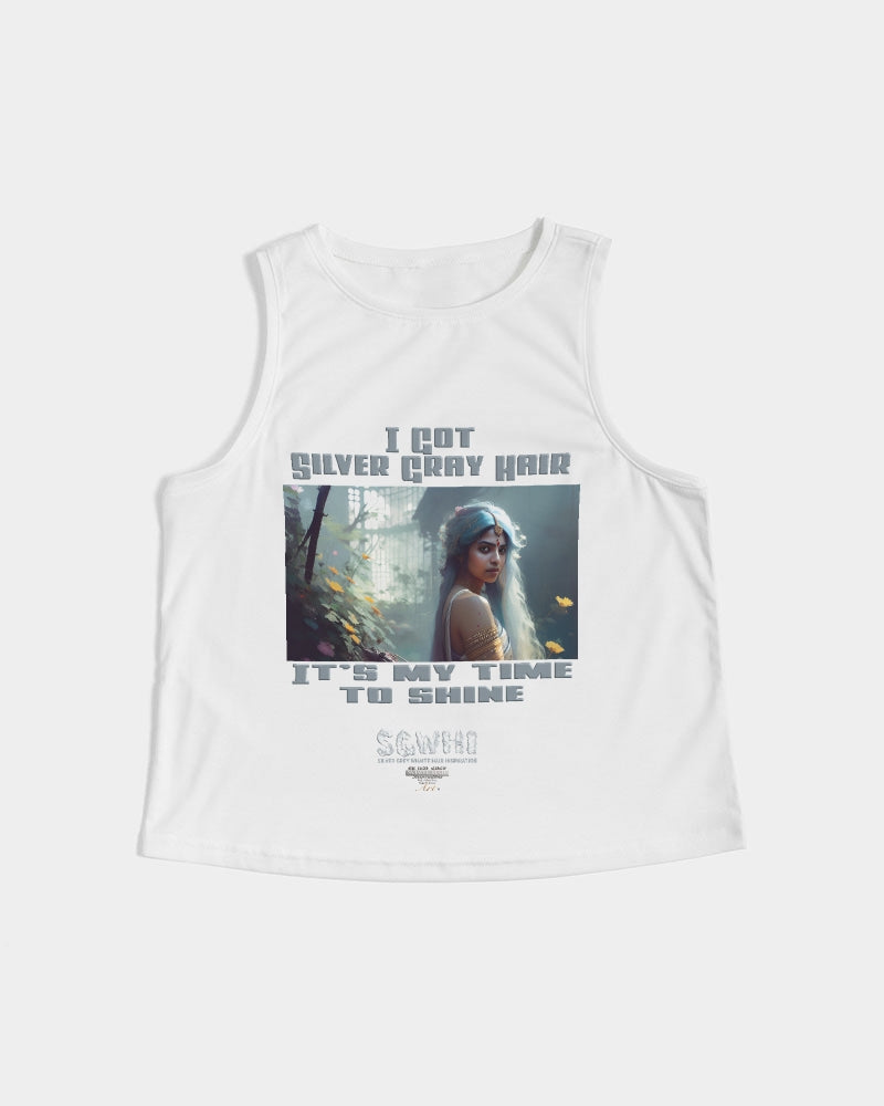 Indian sister to shine Women's All-Over Print Cropped Tank