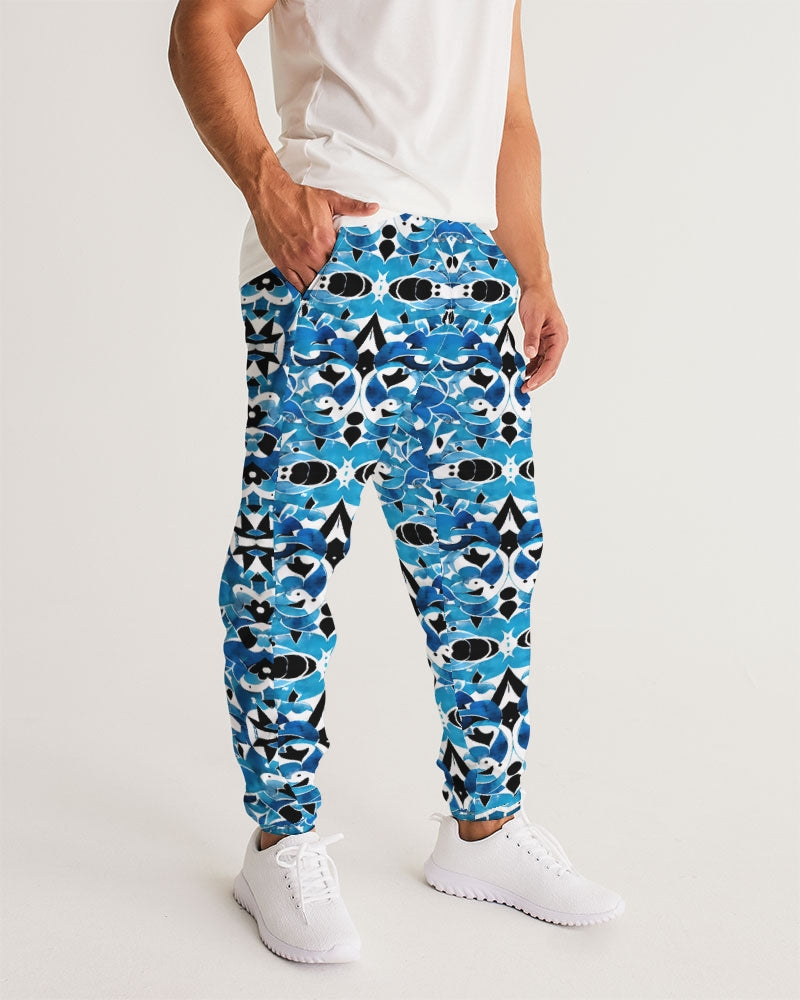 Blue Abstract pattern design Men's Track Pants