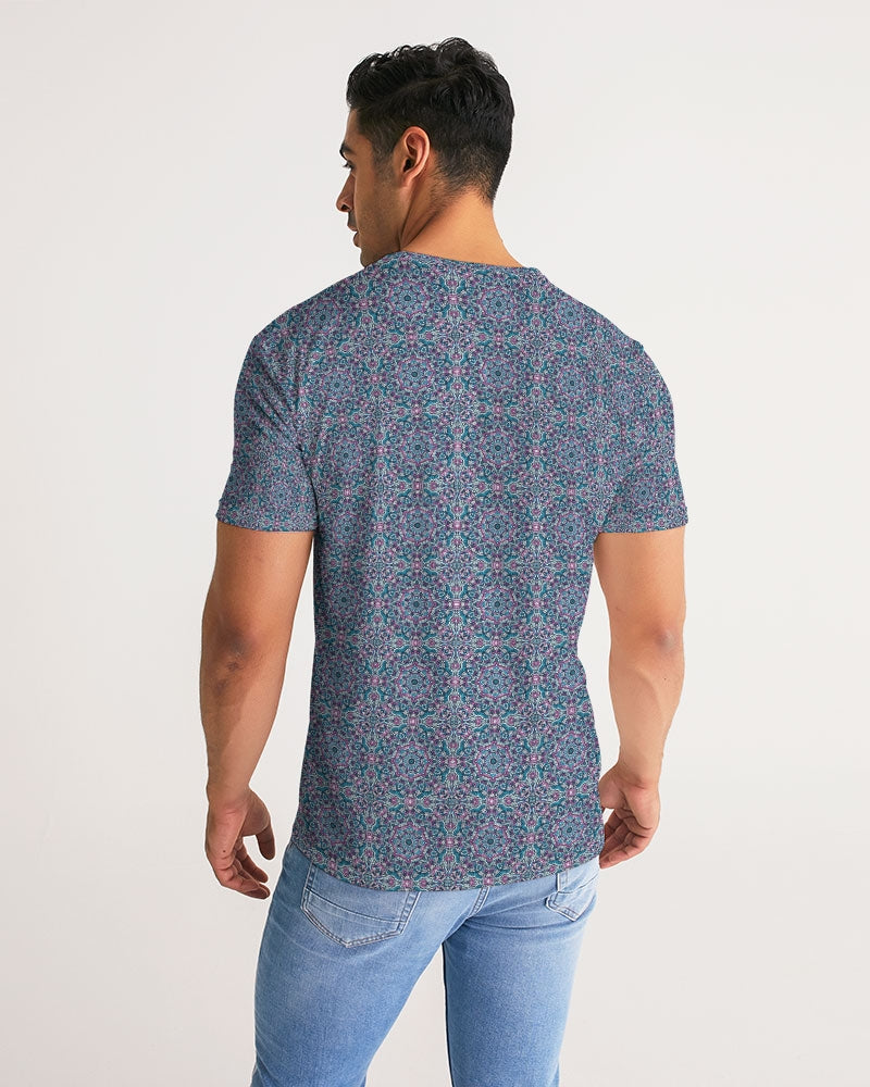 Beautiful mosaic blue pattern Men's Tee